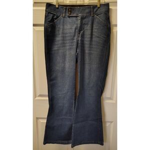 Lane Bryant Flare Jeans Tighter Tummy Technology T3 Medium Wash Size 14 Average